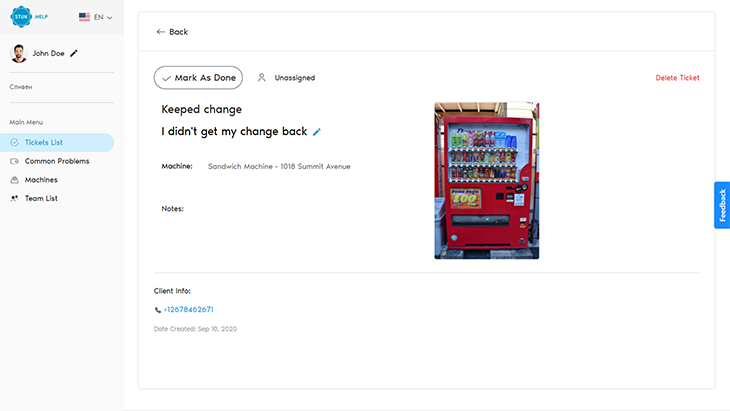 STUK device and QR management